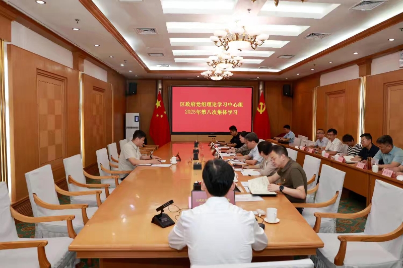 区政府党组理论学习中心组举行第八次集体学习