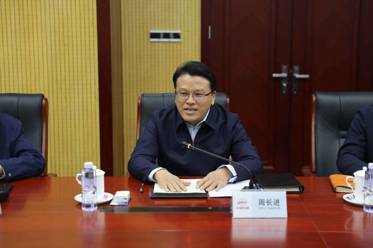 杨传军带队走访中铁十四局集团有限公司,中铁十四局集团总经理周长进
