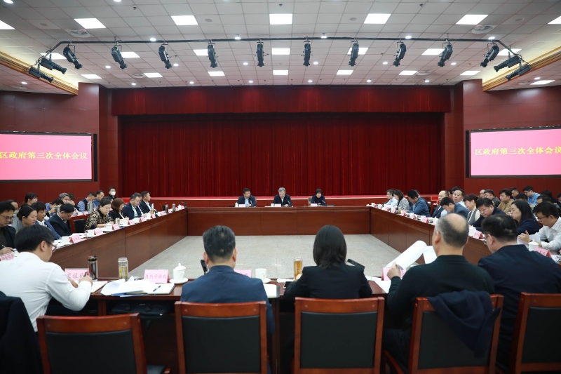 区政府第三次全体会议召开